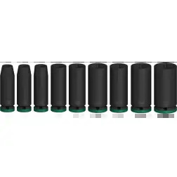 PRO Chave Impact 1/2" Longo 9-PC Set - 1220680584