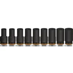 PRO Chave Impact 3/4" Longo 9-PC Set - 1220680586