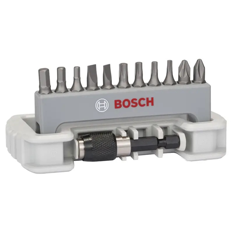 Conjunto de pontas de aparafusar, 11 unidades, com porta-pontas, PH/PZ/T/S/HEX 2608522131 Bosch
