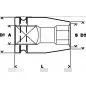 Adaptador para chave de caixa 2608522301 Bosch Adaptador para chave de caixa 2608522301 Bosch