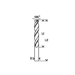 HSS-TiN DIN338: 4,5 x 47 x 80 - 1220681395