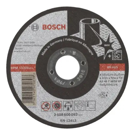 Corte direito Expert Inox: 115x2mm - 1220681511