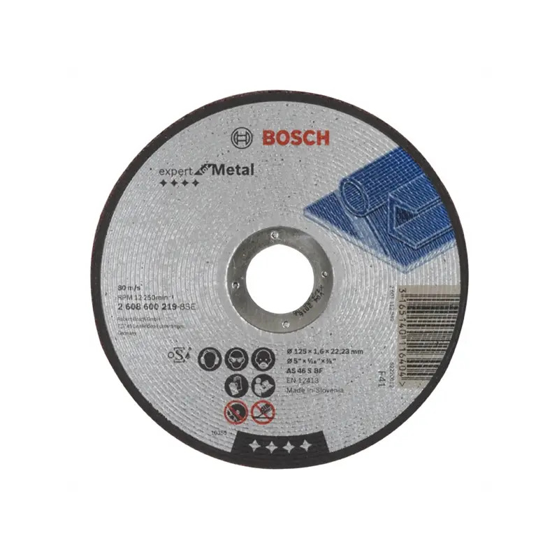 Disco abrasivo PRO Metal, 125 x 1,6 x 22,23 mm 2608600219 Bosch Disco abrasivo PRO Metal, 125 x 1,6 x 22,23 mm 2608600219 Bosch