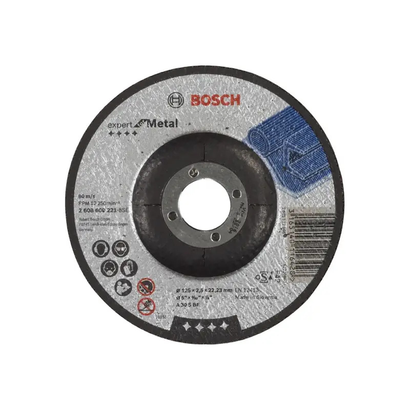 Disco abrasivo PRO Metal, 125 x 2,5 x 22,23 mm 2608600221 Bosch Disco abrasivo PRO Metal, 125 x 2,5 x 22,23 mm 2608600221 Bosch