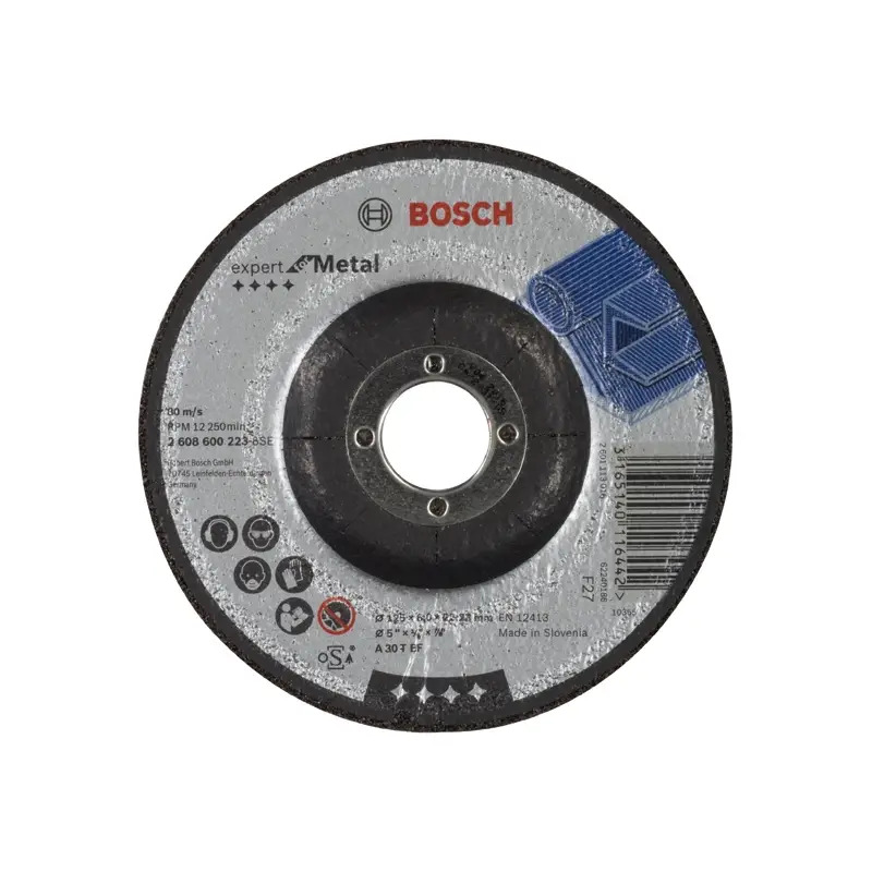 Disco de rebarbar PRO Metal, 125 x 6 x 22,23 mm 2608600223 Bosch