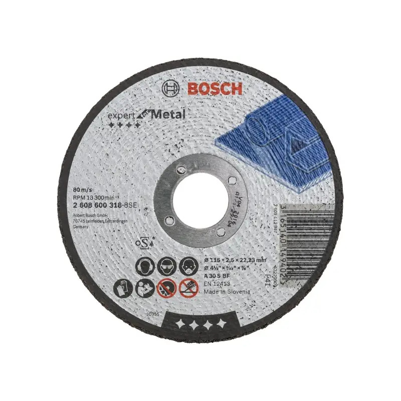Disco abrasivo PRO Metal, 115 x 2,5 x 22,23 mm 2608600318 Bosch Disco abrasivo PRO Metal, 115 x 2,5 x 22,23 mm 2608600318 Bosch