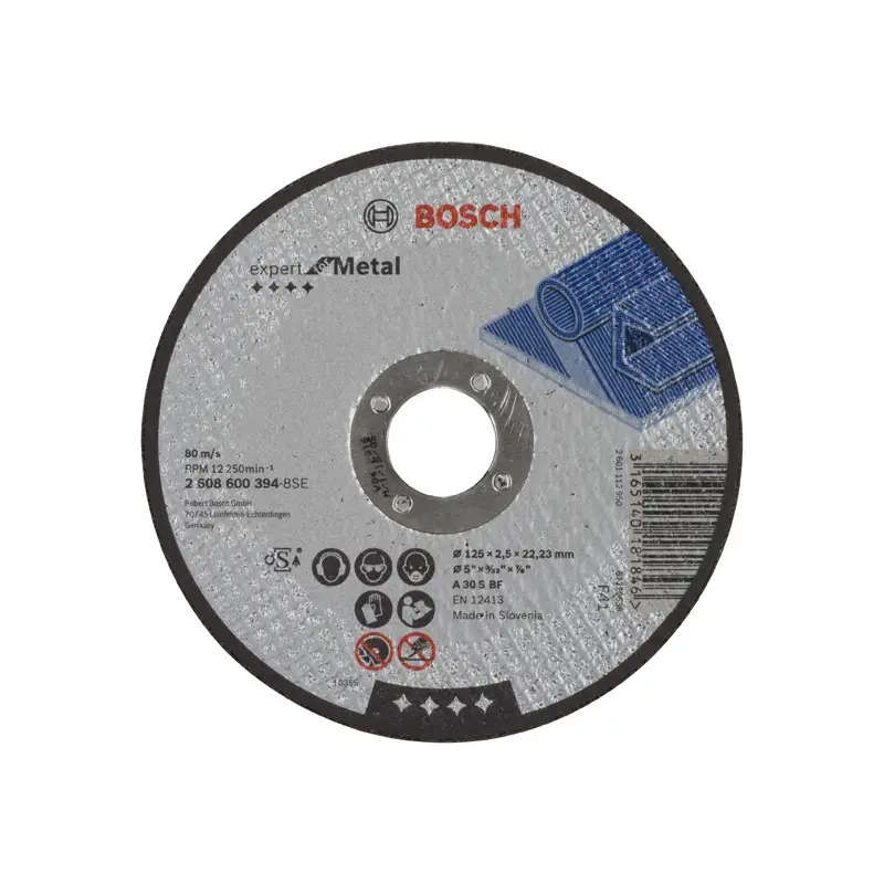 Disco abrasivo PRO Metal, 125 x 2,5 x 22,23 mm 2608600394 Bosch Disco abrasivo PRO Metal, 125 x 2,5 x 22,23 mm 2608600394 Bosch