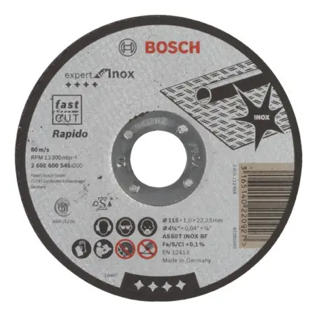 Corte direito Expert InoxRápido:115x1mm - 1220681541