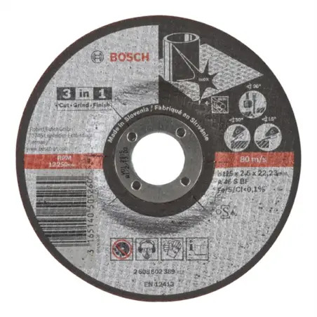 Disco 3em1:cortar,rebarbar,polir:125x2,5 - 1220681602