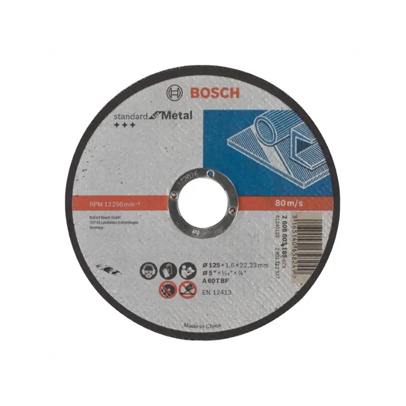 Disco abrasivo PRO Metal, 125 x 1,6 x 22,23 mm 2608603165 Bosch Disco abrasivo PRO Metal, 125 x 1,6 x 22,23 mm 2608603165 Bosch