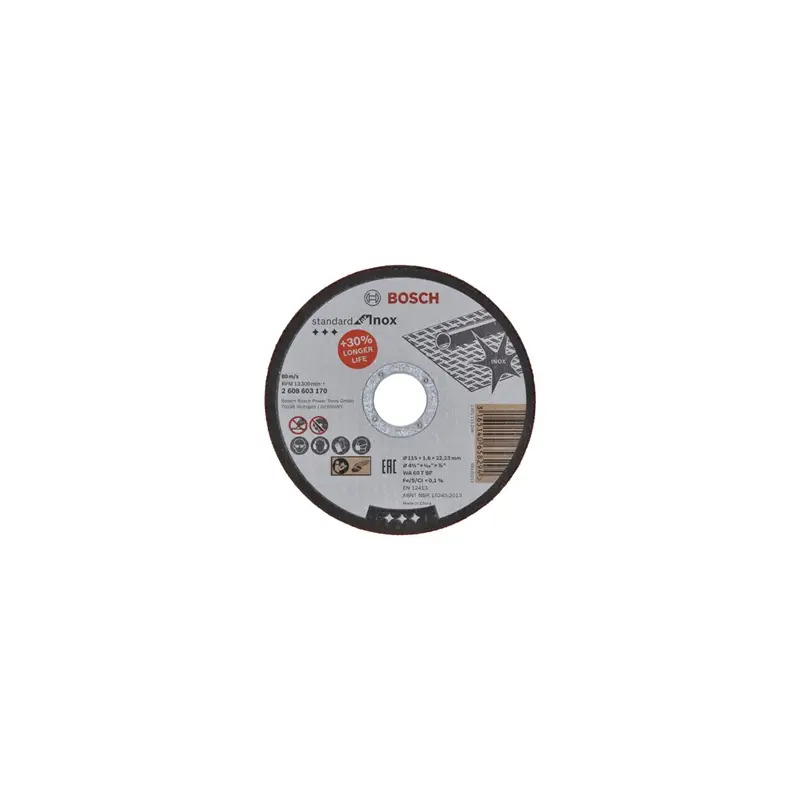 Disco abrasivo PRO Stainless Steel and Metal, 115 x 1,6 x 22,23 mm 2608603170 Bosch Disco abrasivo PRO Stainless Steel and Metal, 115 x 1,6 x 22,23 mm 2608603170 Bosch