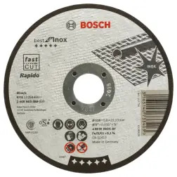 Corte direito Best Inox-Rapido:125x0,8mm - 1220681634