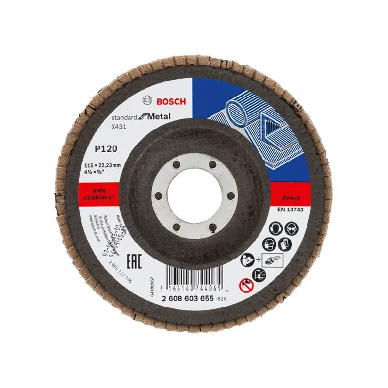 Disco de lixa em lamelas X431, Standard for Metal 2608603655 Bosch Disco de lixa em lamelas X431, Standard for Metal 2608603655 Bosch