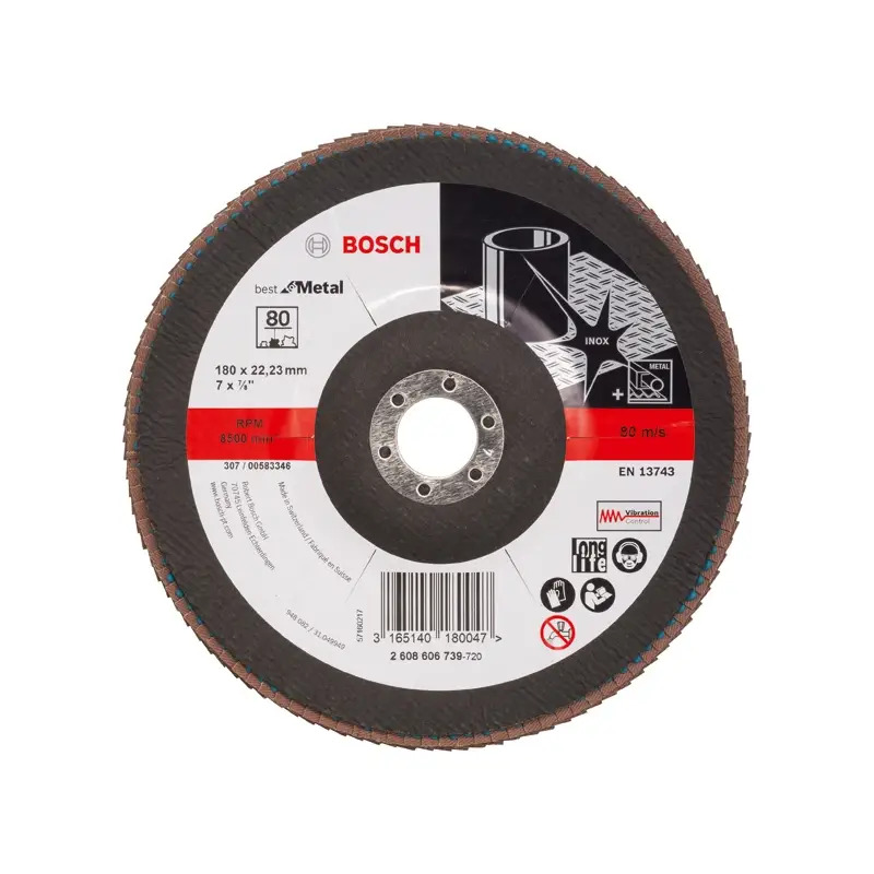 Disco de lamelas PRO X571, 180 mm, G80 2608606739 Bosch Disco de lamelas PRO X571, 180 mm, G80 2608606739 Bosch