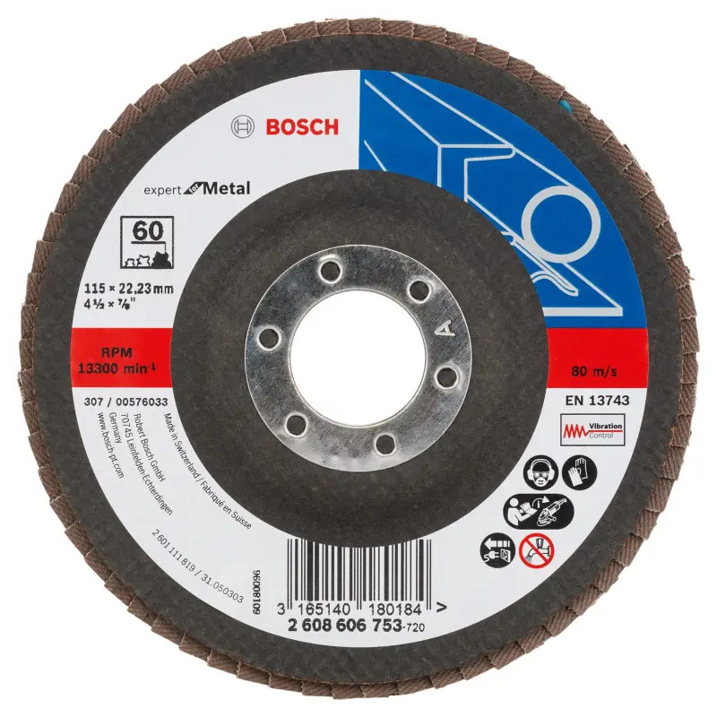 Disco de lixa em lamelas X551, Expert for Metal 2608606753 Bosch Disco de lixa em lamelas X551, Expert for Metal 2608606753 Bosch
