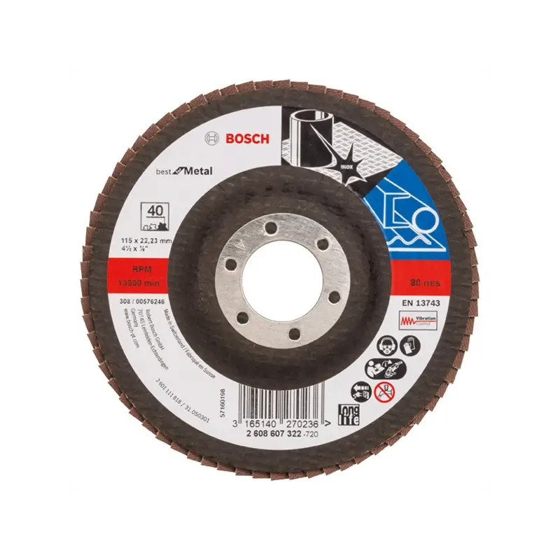Disco de lamelas PRO X571, 115 mm, G40 2608607322 Bosch Disco de lamelas PRO X571, 115 mm, G40 2608607322 Bosch