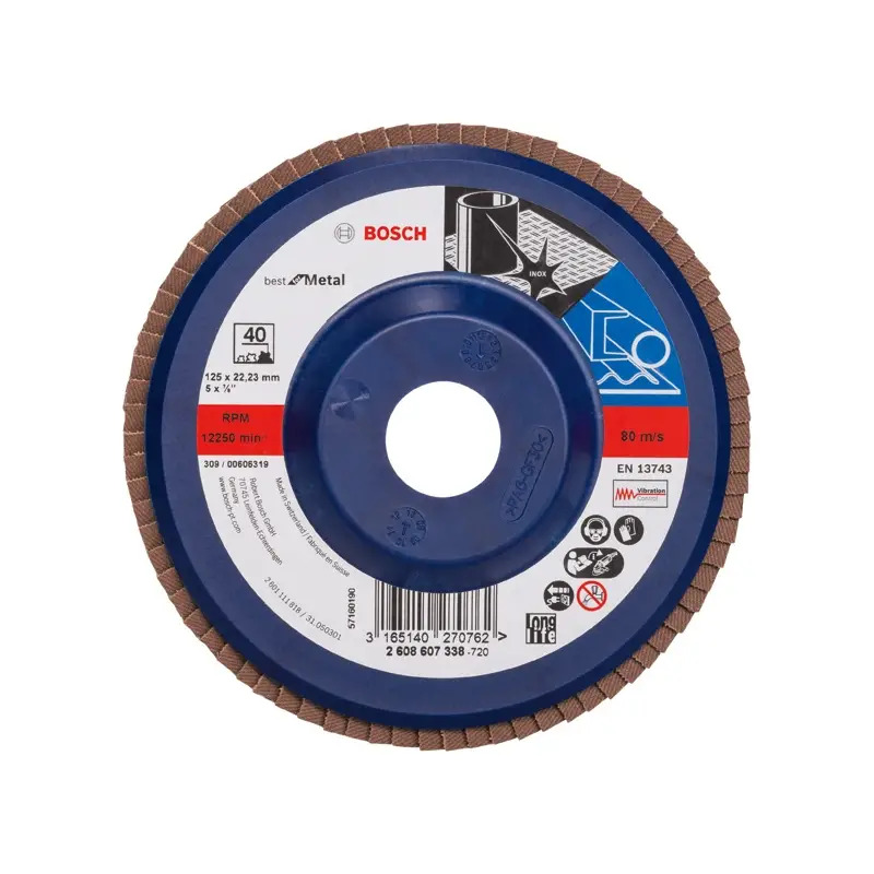 Disco de lamelas PRO X571, 115 mm, G60 2608607323 Bosch Disco de lamelas PRO X571, 115 mm, G60 2608607323 Bosch