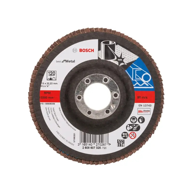 Disco de lamelas PRO X571, 115 mm, G120 2608607325 Bosch Disco de lamelas PRO X571, 115 mm, G120 2608607325 Bosch