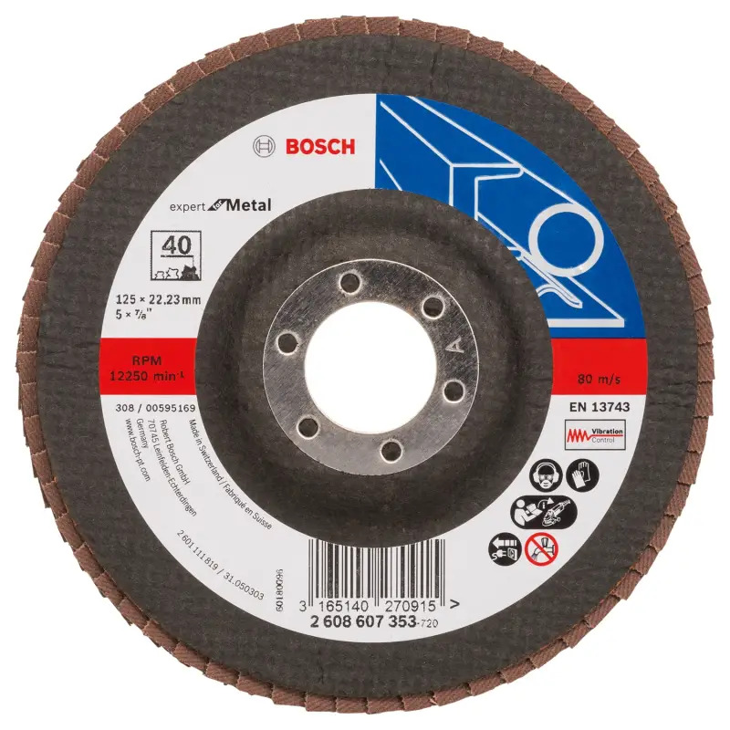 Lamelas ExpertMetal: 125mm direito FVG40