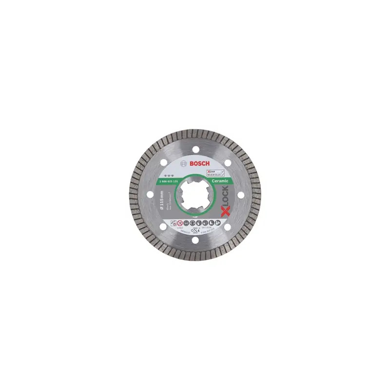 Disco de diamante PRO Ceramic X-Lock, 115 x 22,23 mm, 22,23 mm 2608615131 Bosch Disco de diamante PRO Ceramic X-Lock, 115 x 22,23 mm, 22,23 mm 2608615131 Bosch