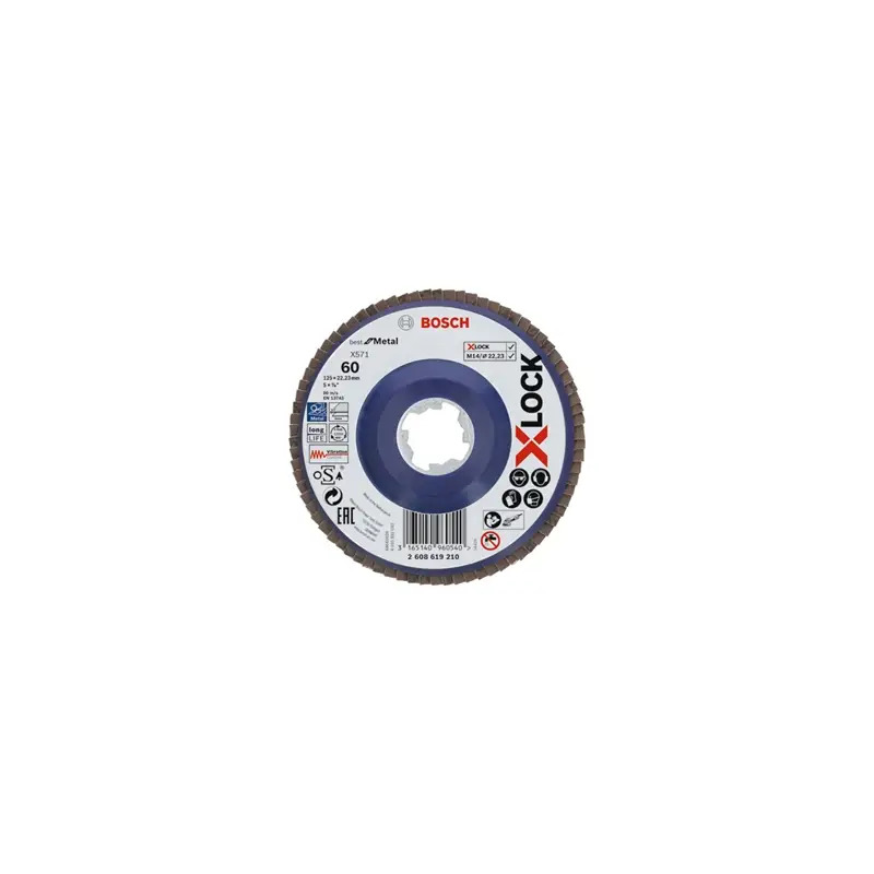 Disco de lamelas PRO X571 X-Lock, 125 mm, G60 2608619210 Bosch