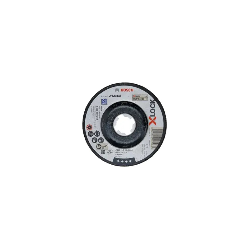 Disco de rebarbar PRO Metal X-Lock, 115 x 6 x 22,23 mm 2608619258 Bosch Disco de rebarbar PRO Metal X-Lock, 115 x 6 x 22,23 mm 2608619258 Bosch