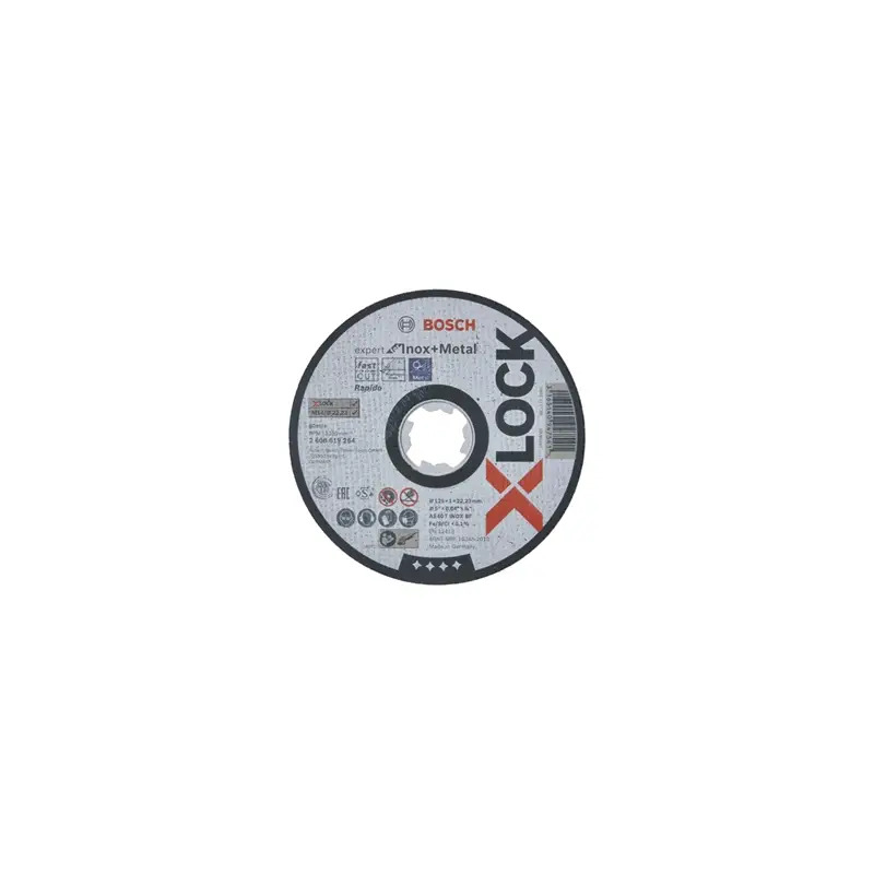 Disco abrasivo PRO Stainless Steel and Metal X-Lock, 125 x 1 x 22,23 mm 2608619264 Bosch Disco abrasivo PRO Stainless Steel and Metal X-Lock, 125 x 1 x 22,23 mm 2608619264 Bosch