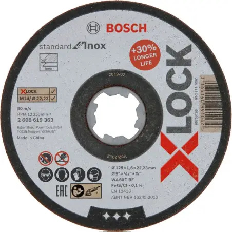X-LOCK Standard Inox 125x1,6mm - 1220681921