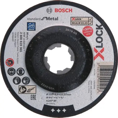 X-LOCK Standard Metal desbaste 115 x 6mm - 1220681923