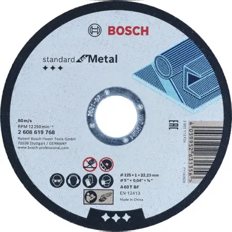Disco de corte Standard for Metal: 125x1 - 1220681925