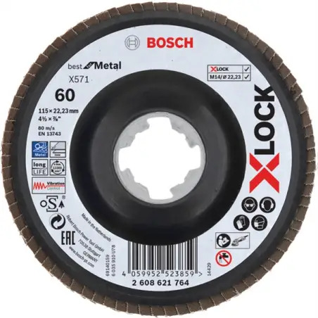 X-LOCK Lam.X571 B.Metal:115mm c.plás.G60 - 1220681955