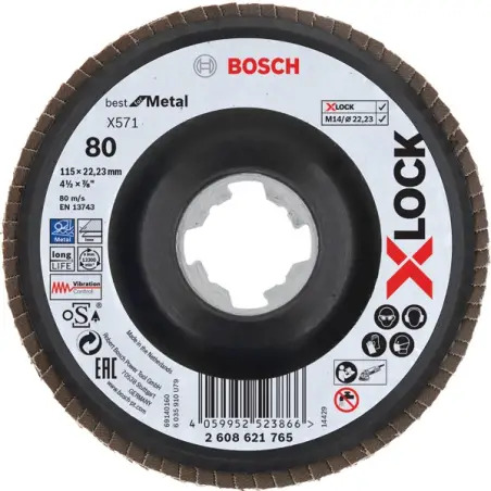 X-LOCK Lam.X571 B.Metal:115mm c.plás.G80 - 1220681956
