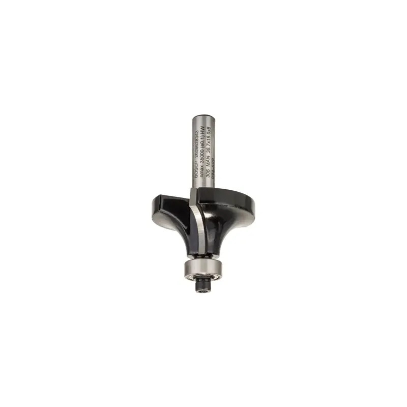 Fresa para arredondamento, 8 mm, R1 12 mm, L 19 mm, G 60 mm 2608628343 Bosch Fresa para arredondamento, 8 mm, R1 12 mm, L 19 mm, G 60 mm 2608628343 Bosch