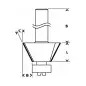 Fresa de chanfrar/aparar laminados, 8 mm, D1 23,7 mm, B 5,5 mm, L 12 mm, G 54 mm, 25 ° 2608628351 Bosch Fresa de chanfrar/aparar laminados, 8 mm, D1 23,7 mm, B 5,5 mm, L 12 mm, G 54 mm, 25 ° 2608628351 Bosch