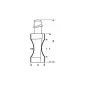 Fresa de barra chata, 8 mm, R1 18,3 mm, D 20,6 mm, L 32 mm, G 63,5 mm 2608628354 Bosch Fresa de barra chata, 8 mm, R1 18,3 mm, D 20,6 mm, L 32 mm, G 63,5 mm 2608628354 Bosch