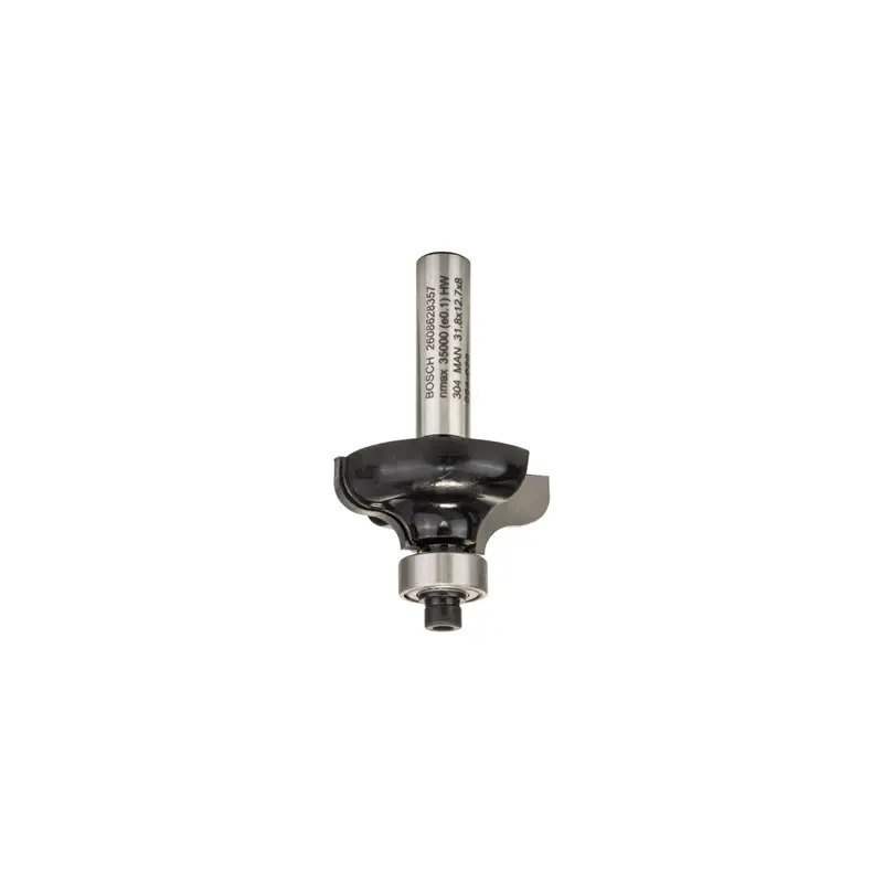 Fresa de formar bordas F, 8 mm, R1 4,8 mm, D 31,8 mm, L 12,4 mm, G 54 mm 2608628357 Bosch Fresa de formar bordas F, 8 mm, R1 4,8 mm, D 31,8 mm, L 12,4 mm, G 54 mm 2608628357 Bosch