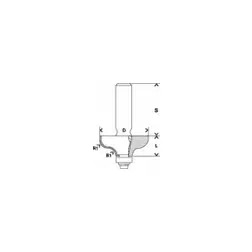 Fresa de perfilar 8x31,8x54 - 1220682022