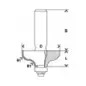 Fresa de formar bordas F, 8 mm, R1 4,8 mm, D 31,8 mm, L 12,4 mm, G 54 mm 2608628357 Bosch Fresa de formar bordas F, 8 mm, R1 4,8 mm, D 31,8 mm, L 12,4 mm, G 54 mm 2608628357 Bosch