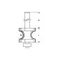 Fresa de barra chata guiada, 8 mm, R1 6 mm, L 19 mm, G 63 mm 2608628360 Bosch Fresa de barra chata guiada, 8 mm, R1 6 mm, L 19 mm, G 63 mm 2608628360 Bosch