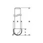 Fresa de sulco redondo, 8 mm, R1 6 mm, D 12 mm, L 9,2 mm, G 40 mm 2608628368 Bosch Fresa de sulco redondo, 8 mm, R1 6 mm, D 12 mm, L 9,2 mm, G 40 mm 2608628368 Bosch