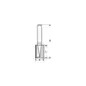 Fresa direita, 8 mm, D1 10 mm, L 19,6 mm, G 51 mm 2608628383 Bosch
