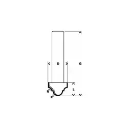 Fresa de perfilar 8x12,7x46 #1 - 1220682051
