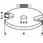 Fresa de disco, 8 mm, D1 32 mm, L 4 mm, G 51 mm 2608628402 Bosch Fresa de disco, 8 mm, D1 32 mm, L 4 mm, G 51 mm 2608628402 Bosch