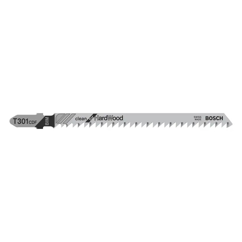 Lâmina de serra vertical PRO Hardwood clean T301CDF, 117 mm, 5 unid. 2608636229 Bosch