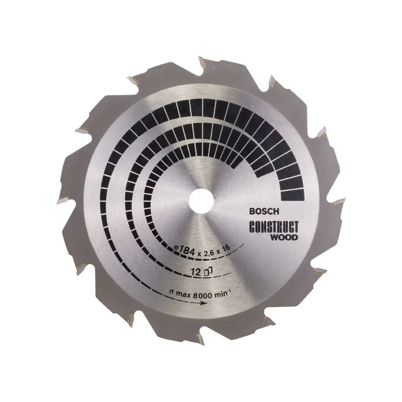 Lâmina de serra circular PRO Construct Wood, 184 x 2,6 x 16 mm 2608641200 Bosch