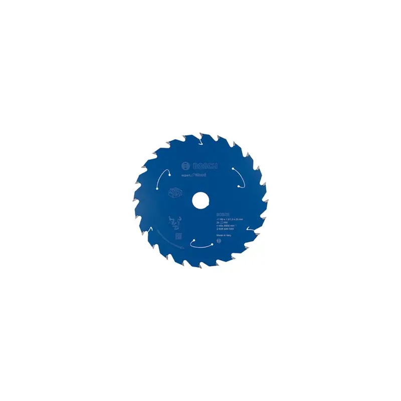 Disco de serra circular para serra sem fios Expert for Wood 160x1,5/1x20 T24 2608644503 Bosch Disco de serra circular para serra sem fios Expert for Wood 160x1,5/1x20 T24 2608644503 Bosch