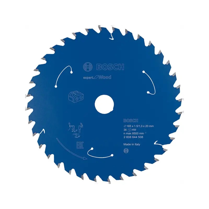 Disco de serra circular para serra sem fios Expert for Wood 165x1,5/1x20 T36 2608644508 Bosch Disco de serra circular para serra sem fios Expert for Wood 165x1,5/1x20 T36 2608644508 Bosch