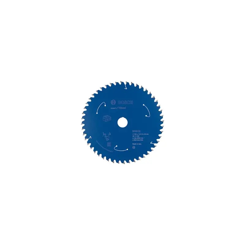 Disco de serra circular para serra sem fios Expert for Wood 165x1,5/1x20 T48 2608644509 Bosch Disco de serra circular para serra sem fios Expert for Wood 165x1,5/1x20 T48 2608644509 Bosch