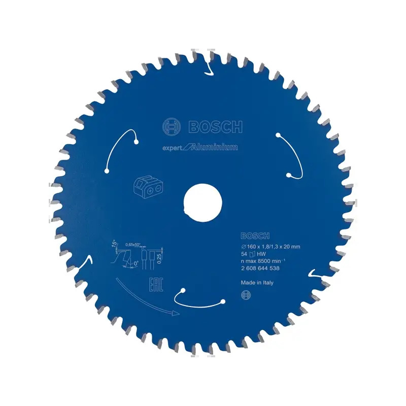 Disco de serra circular para serra sem fios Expert for Aluminium 160x1,8/1,3x20 T54 2608644538 Bosch Disco de serra circular para serra sem fios Expert for Aluminium 160x1,8/1,3x20 T54 2608644538 Bosch