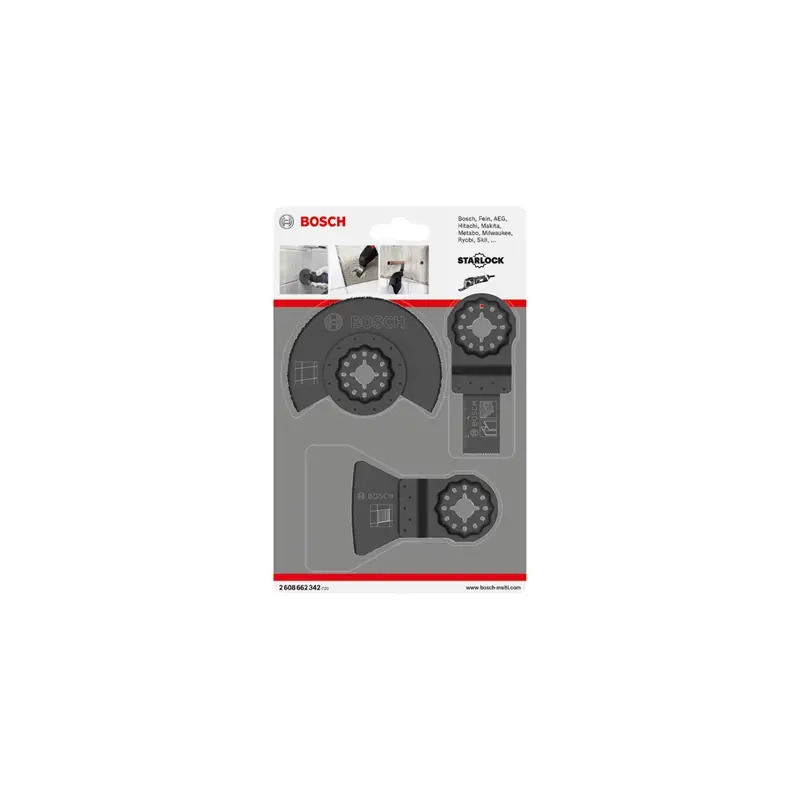 Conjunto básico para ladrilhos, 3 peças 2608662342 Bosch Conjunto básico para ladrilhos, 3 peças 2608662342 Bosch
